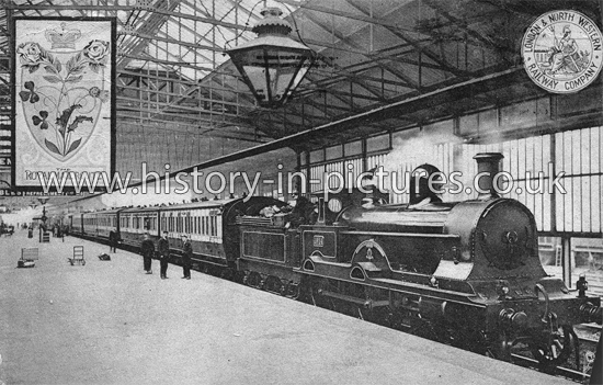 The Scotch Express at Rugby Station, Warwickshire. c.1907